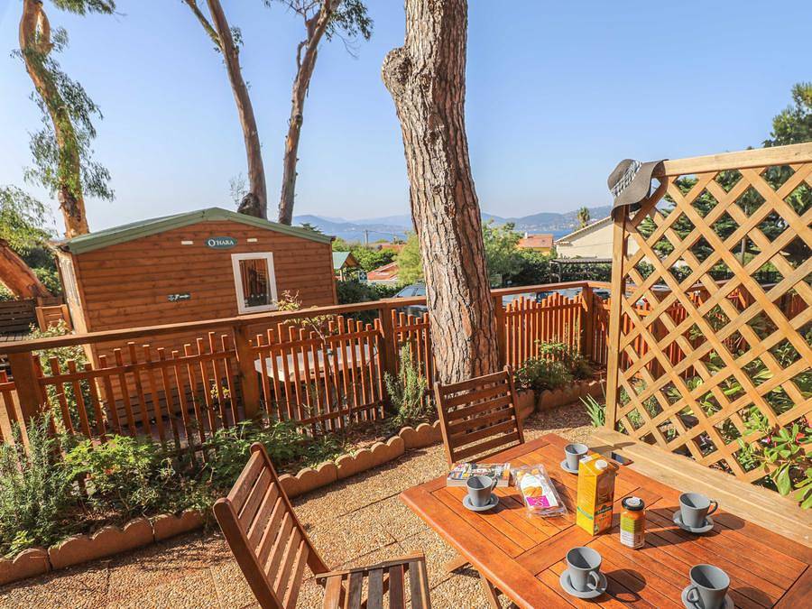 Camping Clair de Lune - Piso 4 personas - Duplex Jasmin Sérénité 30 m² - 3 Habitaciones - 1 Habitación - Aire acondicionado in La Madrague, Hyeres