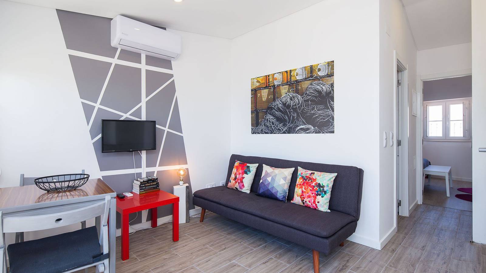 Ganze Wohnung, Ferienwohnung für 3 Personen mit Balkon in Lissabon, Costa de Lisboa