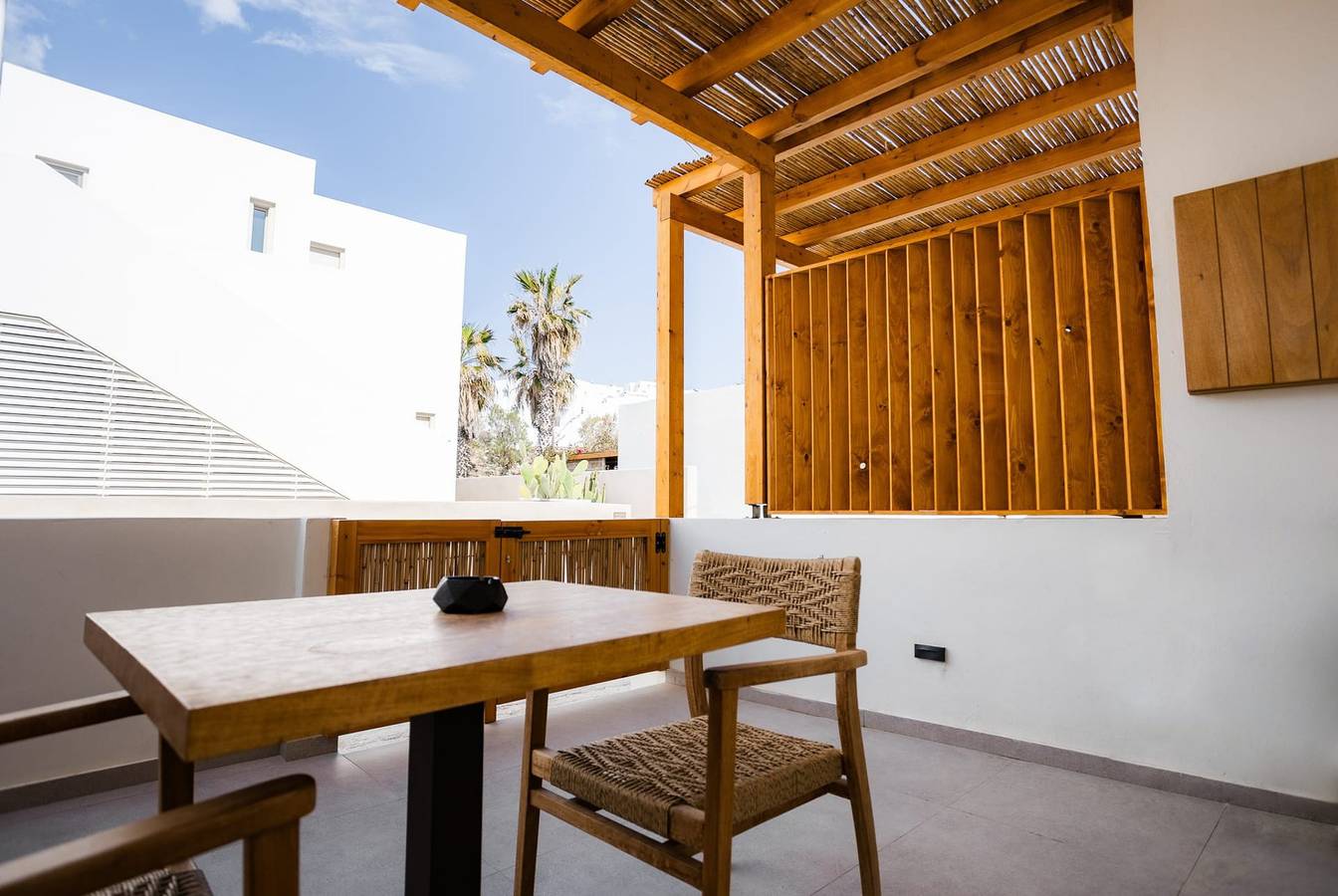 Theros  Standard Room with Veranda on the Street,  Piperi Beach, Paros in Náoussa, Paros