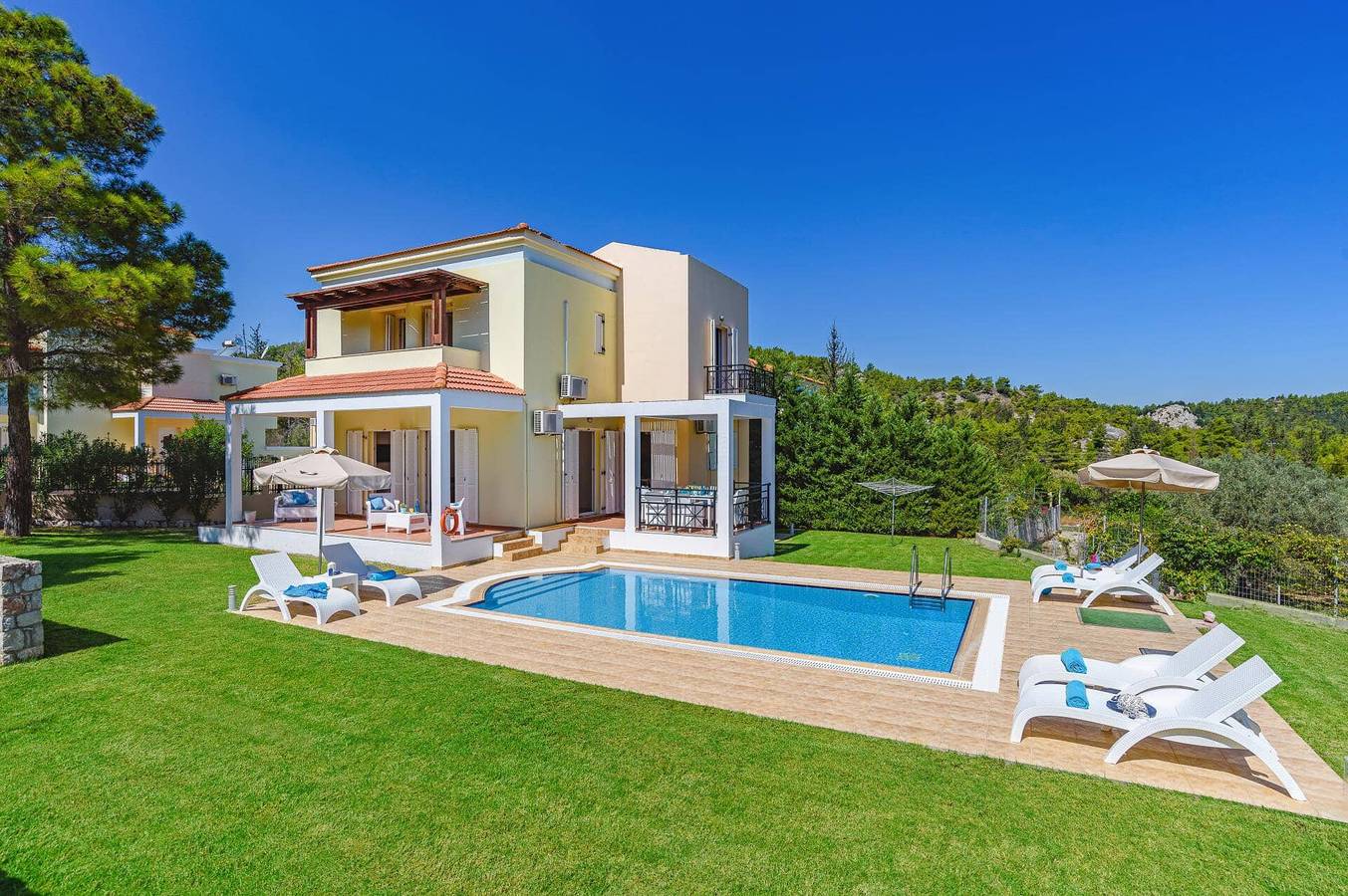 Villa für 6 Personen mit Garten in Kolympia, Rhodos