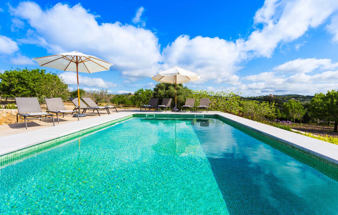 Landhaus 'Els Clepes' mit Bergblick, privatem Pool und Wlan in Son Servera, Mallorca Osten