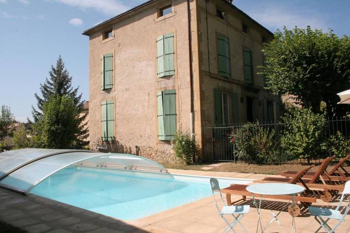Maison de vacances pour 12 personnes, avec jardin ainsi que piscine et vue