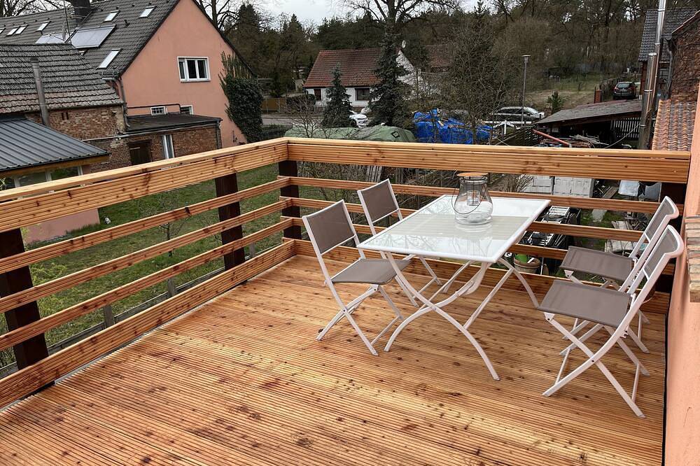Ganze Wohnung, Neue Wohnung im Spargeldorf Schäpe mit großem Südwest Sonnenbalkon in Beelitz, Mittelmark