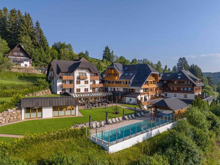Hôtel pour 4 personnes, avec sauna ainsi que piscine et jardin