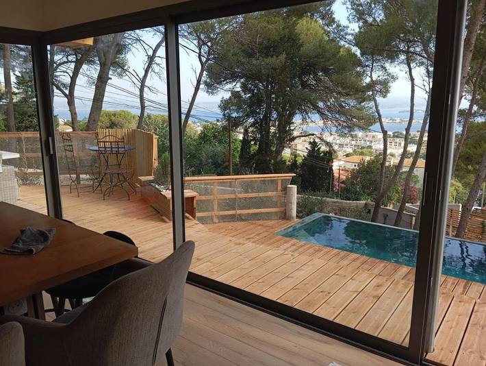 Villa pour 8 personnes, avec jardin et vue ainsi que vue sur le lac et piscine, animaux acceptés à Sète - 4