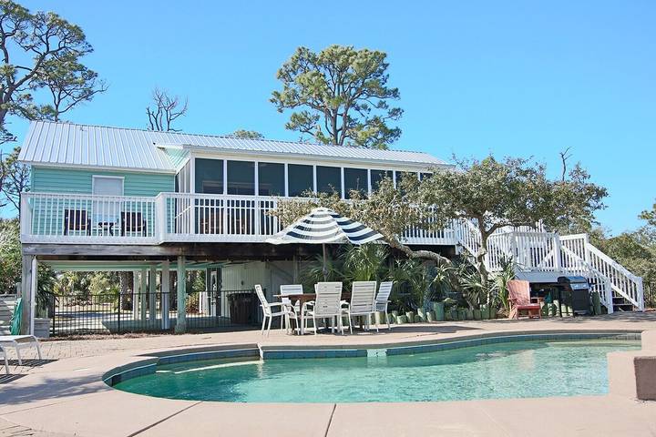 Vacation house for 9 people, with balcony in Cape San Blas