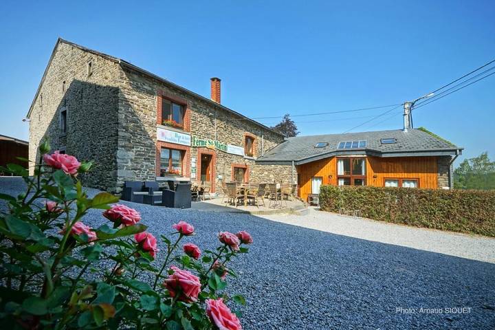Chambre d’hôte pour 2 personnes, avec Terrasse à Manhay
