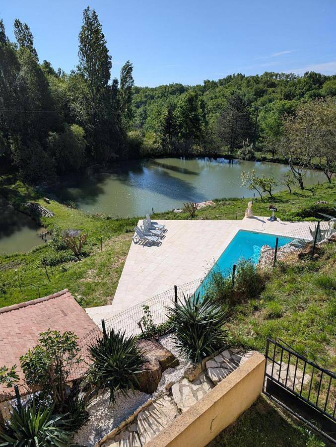 Maison de campagne 4 couchages avec piscine et lacs in Sainte-Radegonde, Région de Libourne