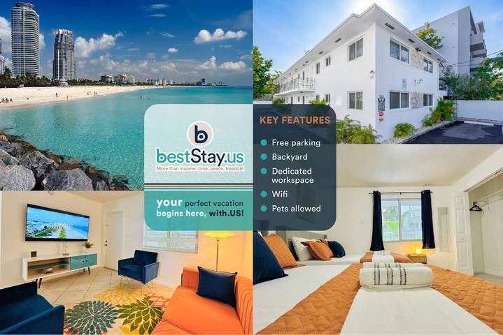 Vacation rental for 6 people, with terrace and yard in Little Havana