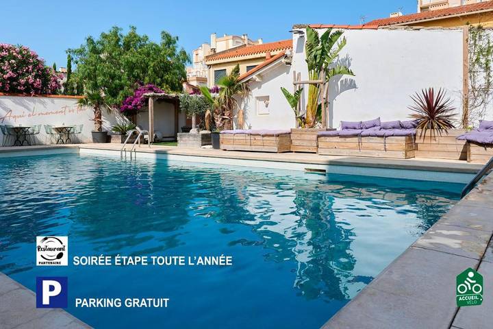 Hôtel pour 2 personnes, avec piscine et jardin, animaux acceptés