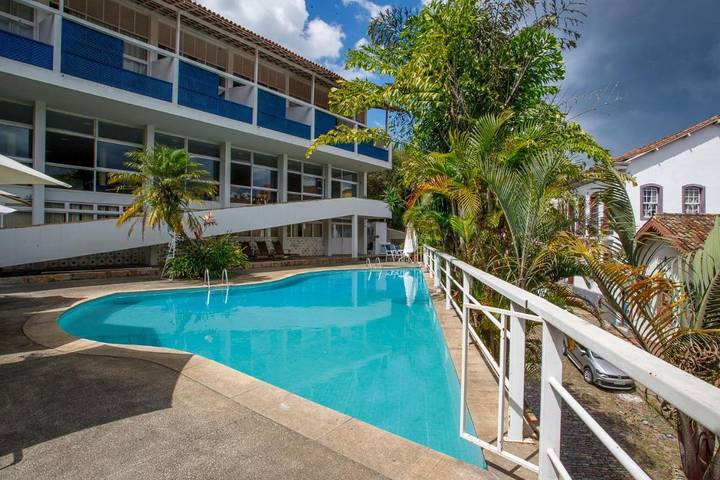 Pousadas para 7 pessoas, com piscina e vista e ainda jardim em Ouro Preto