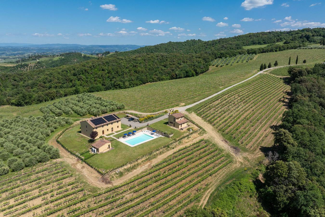 Villa Il Caggio in Larniano, San Gimignano