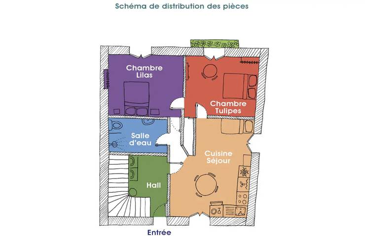 Gîte pour 12 personnes, avec Balcon et Terrasse ainsi que Jardin et Piscine