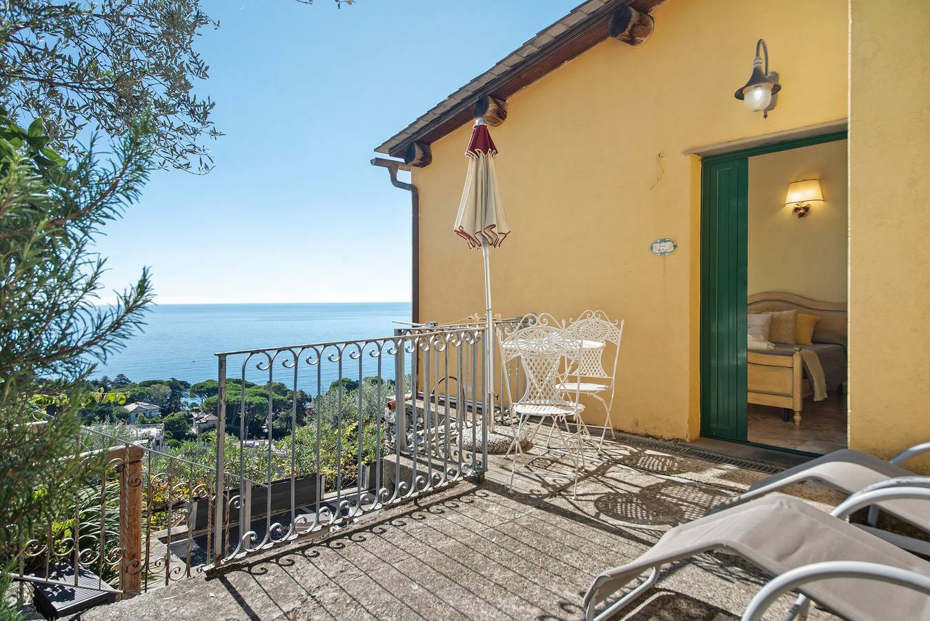 Værelse for 2 personer med have in Bogliasco, Liguriens kyste