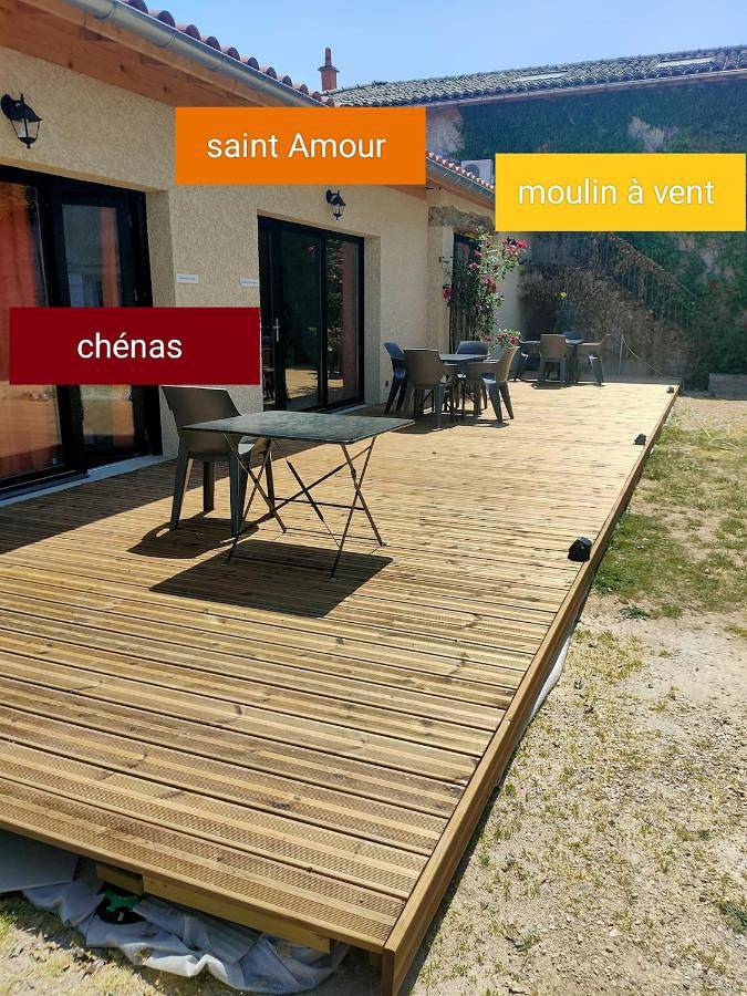 Gîte pour 4 personnes, avec jardin et vue ainsi que terrasse et piscine dans La Chapelle-de-Guinchay - 4