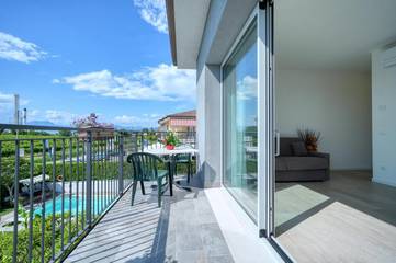 Gîte pour 4 personnes, avec piscine et jardin à Lazise
