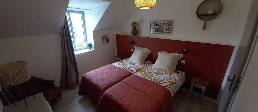 Chambre d’hôte pour 2 personnes, animaux acceptés