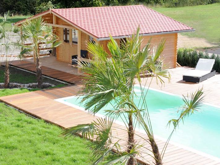 Bungalow für 4 Personen, mit Pool und Garten in Bayern - 2