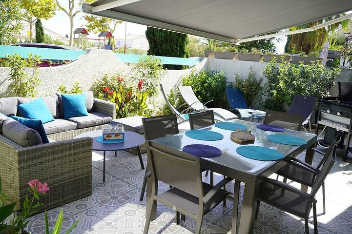 Villa pour 7 personnes, avec balcon à Gruissan