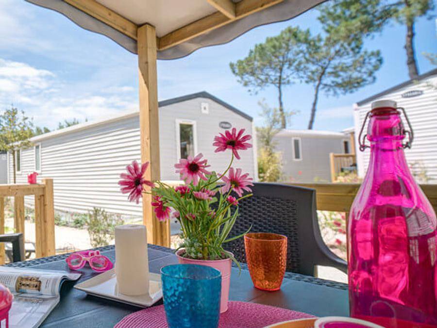 Camping Les Iles - Mobilheim 5 personen - Caraïbes Tv - 2 Schlafzimmer - 4/5 Personen in Pénestin, Côte des Mégalithes