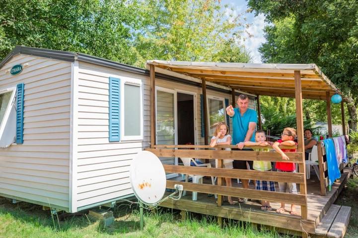 Mobil home pour 6 personnes, avec bassin pour enfant à Sainte-Eulalie-en-Born - 3