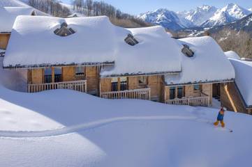 Chalet pour 8 personnes, avec balcon et sauna à Saint-François-Longchamp