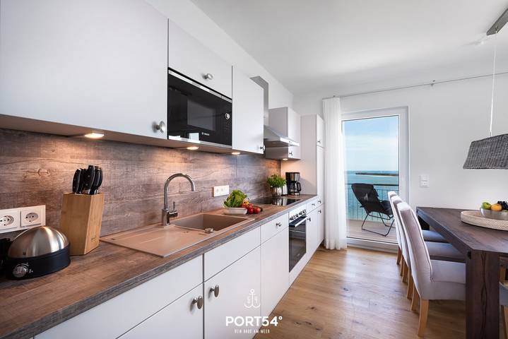 Ganze Wohnung, Ocean Lounge - 1. Reihe, Meerblick, Balkon, Sauna, Kamin, E-Ladesäule inkl. in Olpenitz, Kappeln