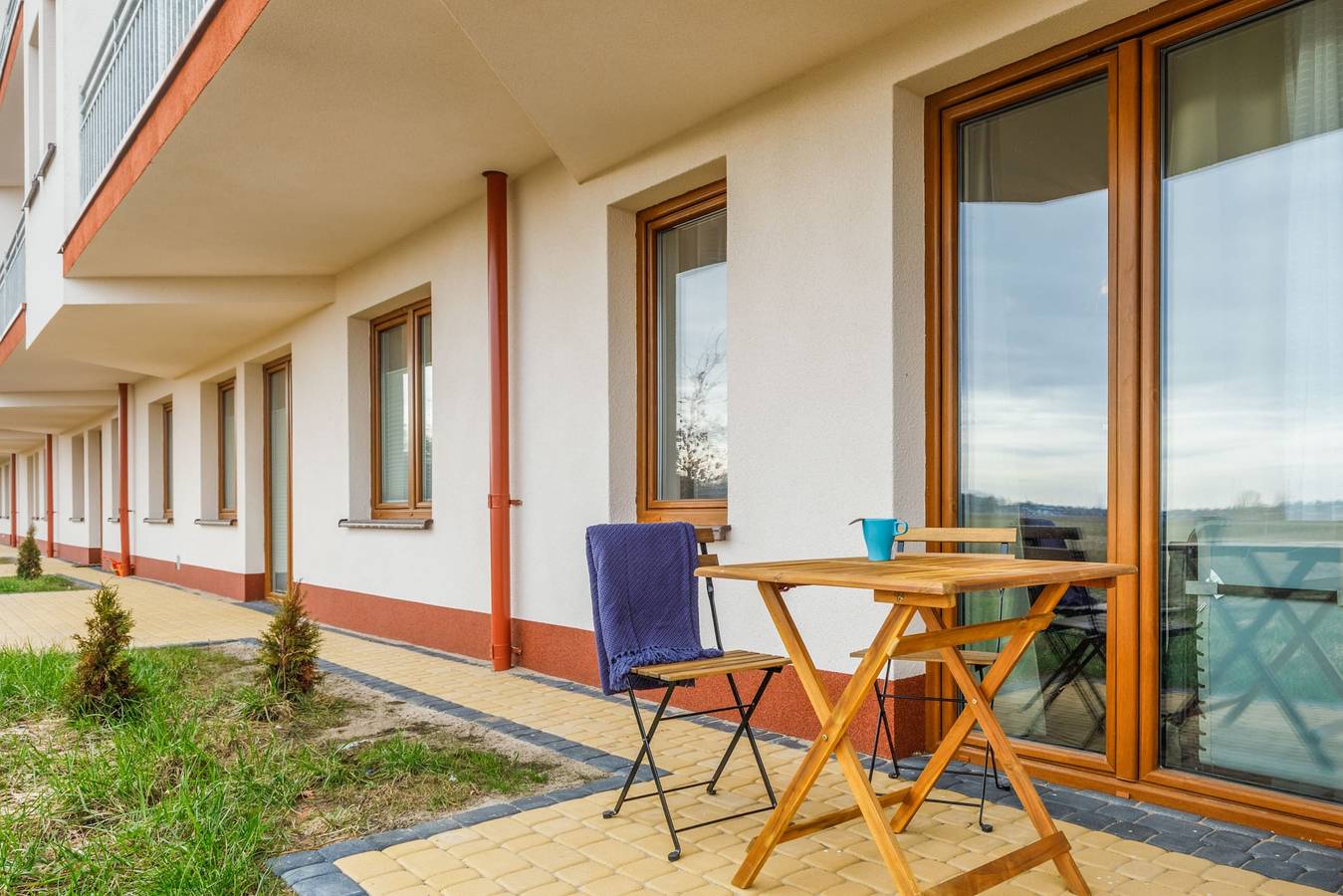 Geheel appartement, Apartment with Terrace | Air Conditioning, Parking, Close to the Beach in Darłówko, Darłowo