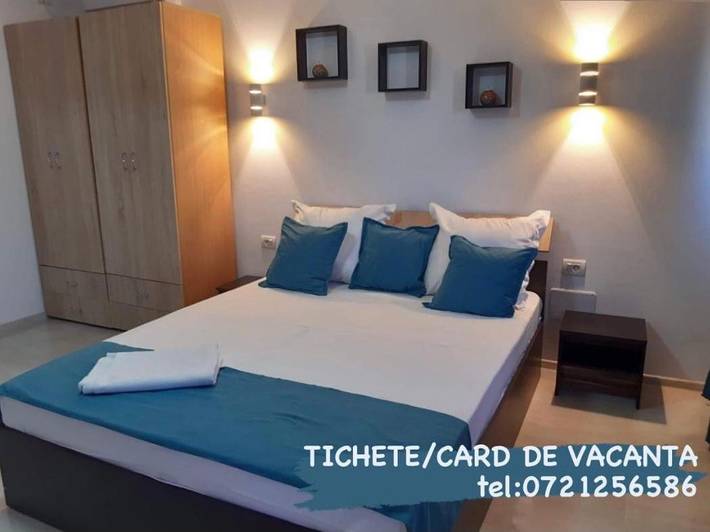 Appartement de vacances pour 3 personnes, avec Balcon ainsi que Terrasse et Jardin dans Năvodari