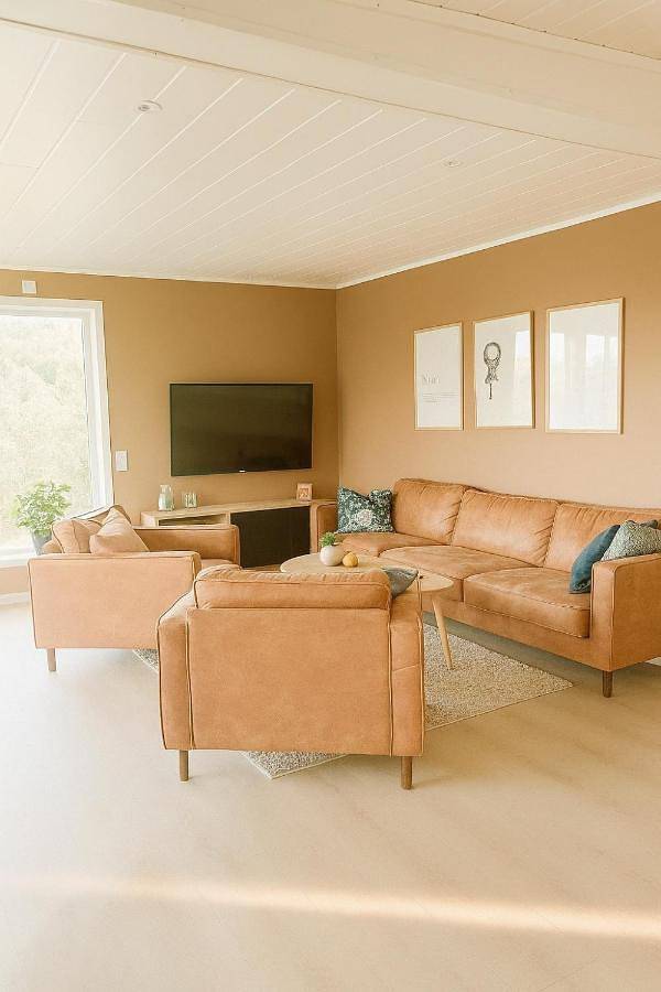 Ferienhaus für 5 Personen, mit Ausblick und Seeblick sowie Garten in Finnmark