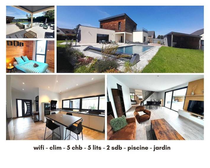 Location de vacances pour 9 personnes, avec piscine ainsi que terrasse et jardin à Le Poinçonnet