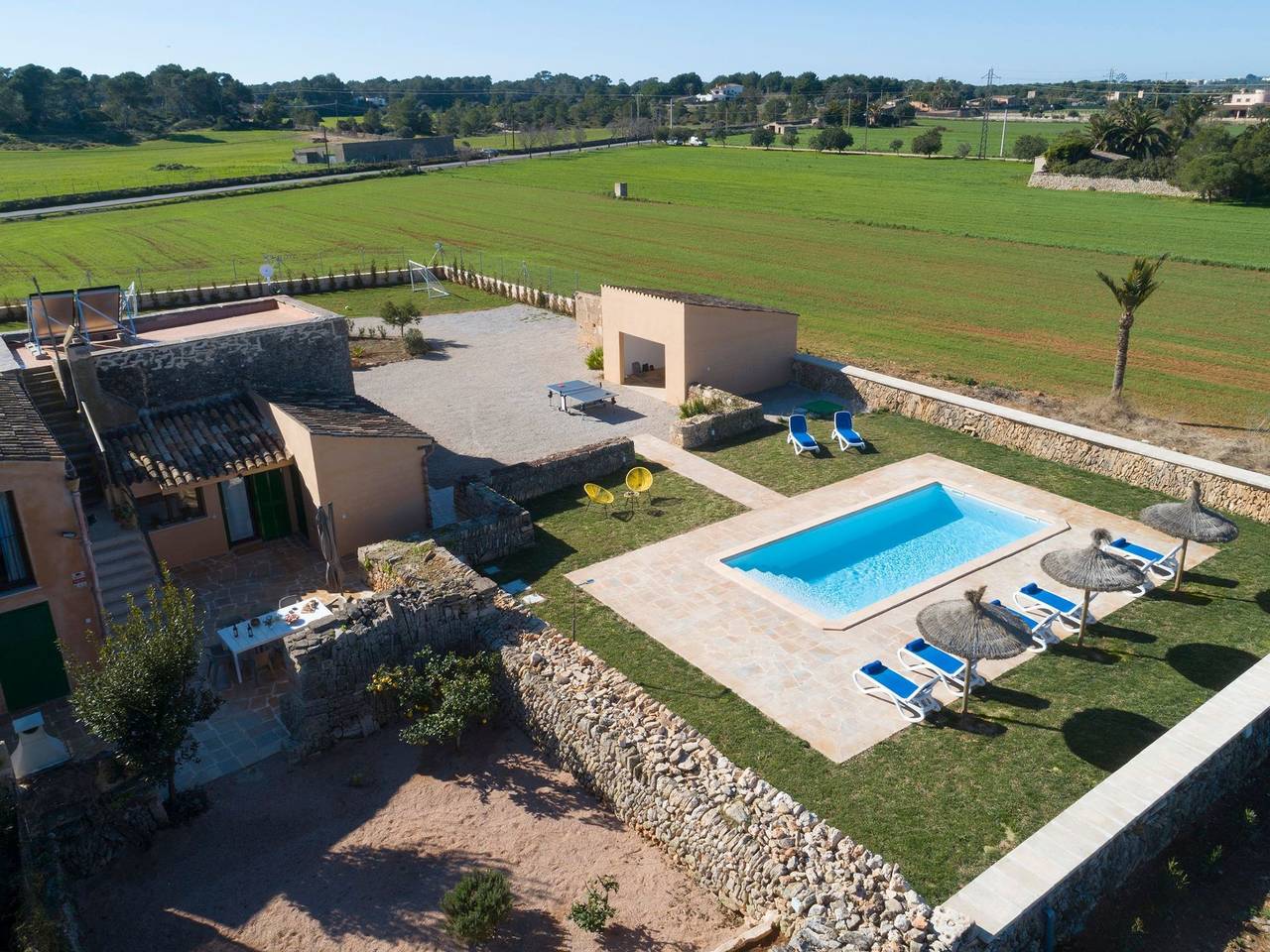 S'Hort de Marina mit Pool in Es Trenc, Campos