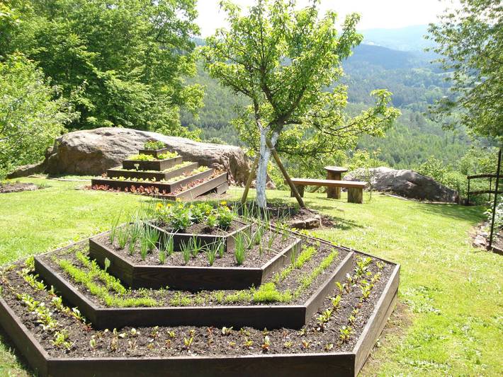 Das Gîte Fleuri mit einer herrlichen Aussicht in Haselbourg, Saarburg (Francia)