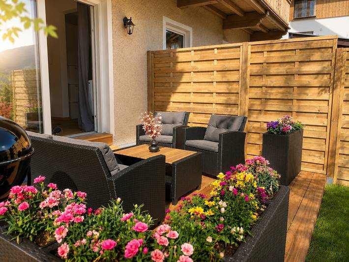 Vakantieappartement voor 6 personen, met balkon en tuin - 1