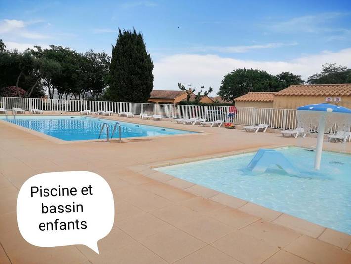 Location de vacances pour 6 personnes, avec Terrasse et Piscine à Saint-Thibéry