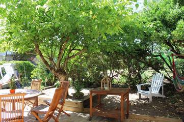 Location de vacances pour 6 personnes, avec jardin et piscine, adapté aux familles dans Plage sud (Mimizan Plage)