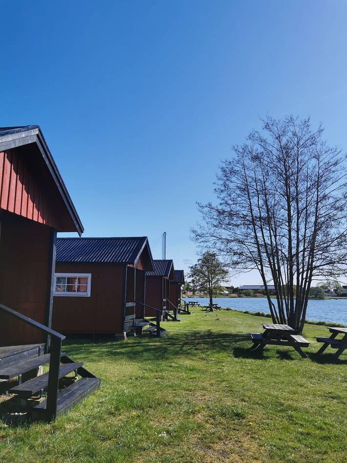 Campinghütte am Meer, Badestrand und Pool (Dusche/Wc im Servicegebäude) in Torsås und Umgebung