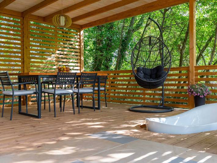Ferienhaus für 4 Personen, mit Terrasse und Garten in Barban