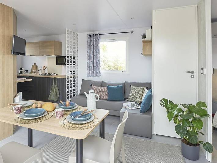 Camping pour 4 personnes, avec balcon/terrasse ainsi que bassin pour enfant et terrasse dans la Somme - 4