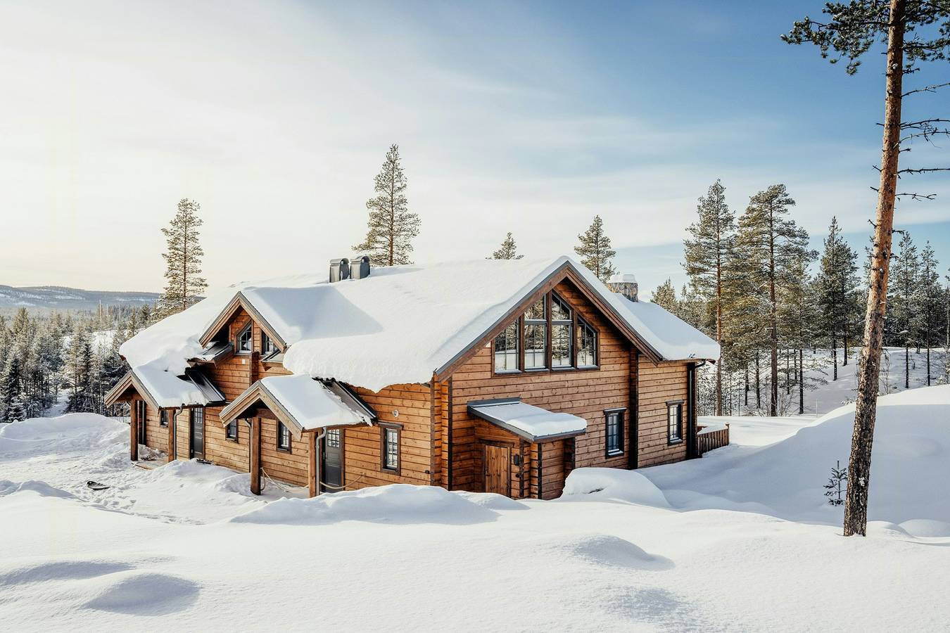 Architektonisch gestaltete Berghütte mit Panoramablick in Idre, Älvdalen und Umgebung