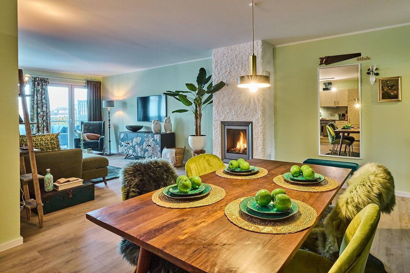 Ganze Wohnung, Ferienapartment - Grüne Oase - mit Sauna und Whirlpool in Göhren-Lebbin in Göhren-Lebbin, Mecklenburgische Seenplatte