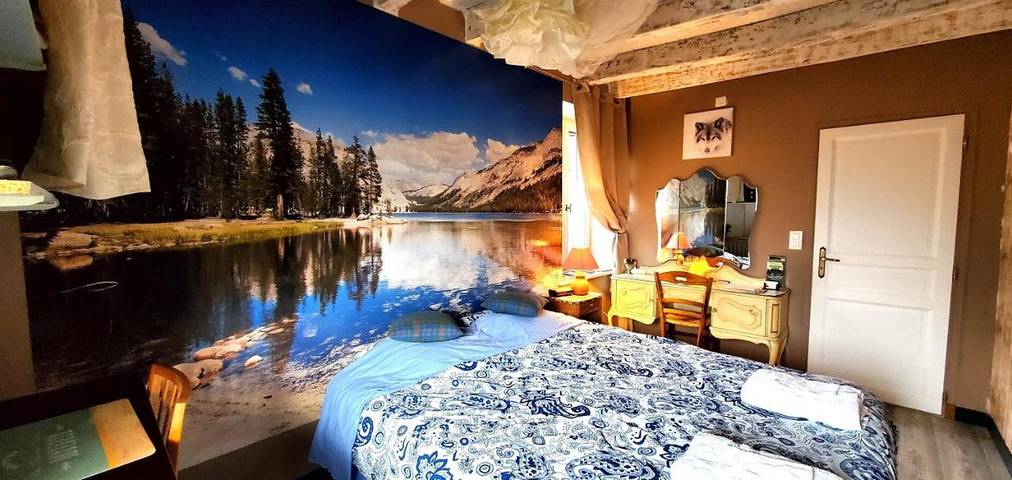 Maison de campagne pour 2 personnes, avec jardin et vue, animaux acceptés