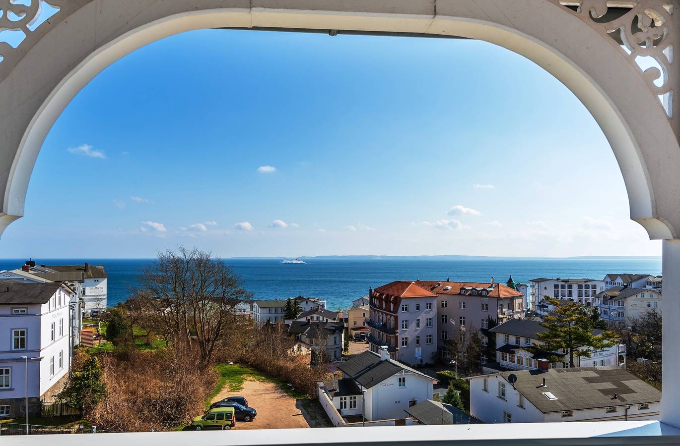 Ganze Wohnung, Ferienwohnung "Villa Bella Vista - Meerblick 4" mit Meerblick, Balkon und Wlan in Sassnitz, Nationalpark Jasmund