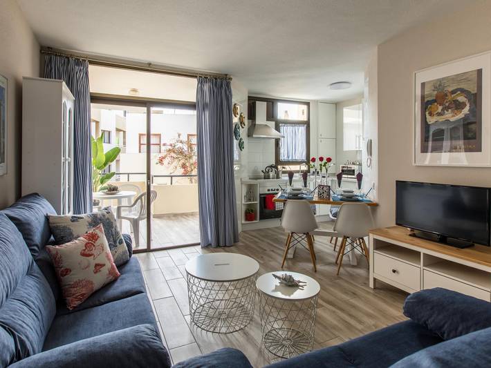 Ferienwohnung für 4 Personen, mit Meerblick und Terrasse in El Médano