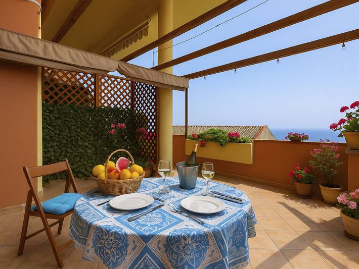 Ferienwohnung für 4 Personen, mit Terrasse