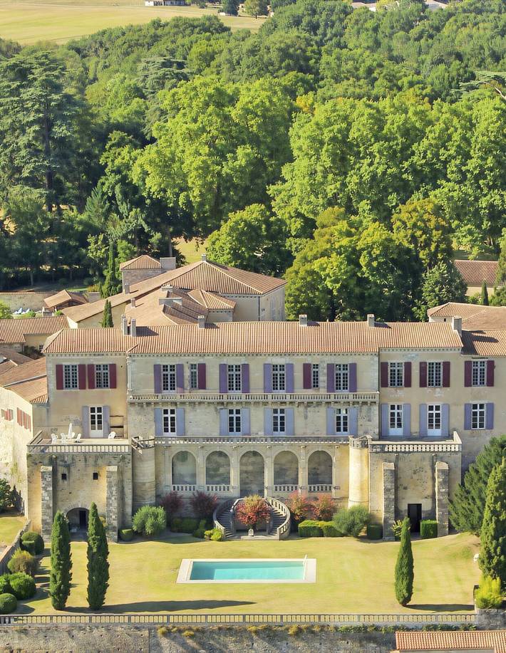 Château pour 24 personnes avec terrasse in Poudenas, Région de Nérac