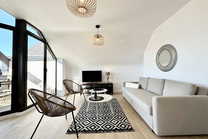 Apartamento entero, Apartamento de vacaciones para 2 personas con balcón in Plage de Port Fontaine-Lomener, Ploemeur