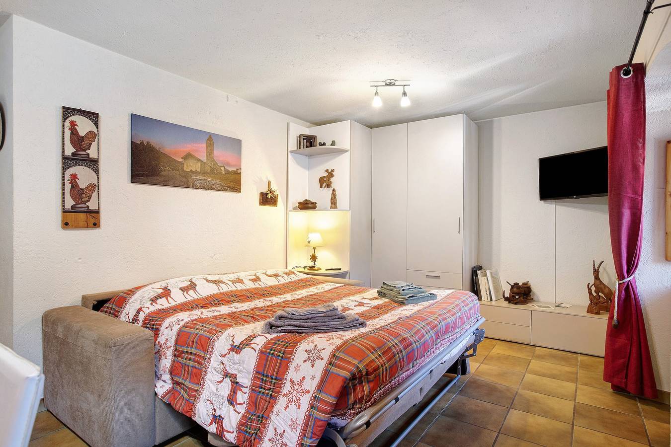 Hel studio-lejlighed, Studio 'Landa' with Balcony and Wi-Fi in Gressan, Comune di Gressan