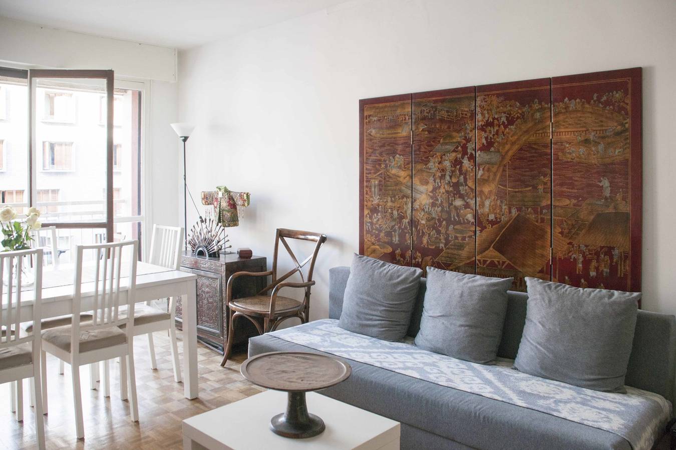 Entire studio, Modern T3 with Eiffel Tower view in Paris, Ile de France