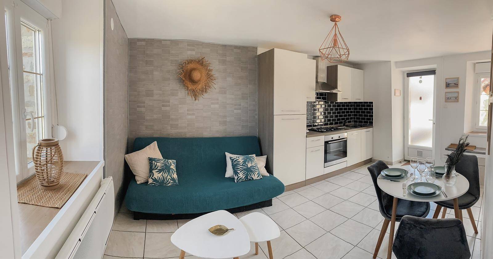 Ferienhaus „Escapade Pirouaise – L'Oyat“ mit Terrasse, Garten und Wlan in Pirou, Coutances und Umgebung